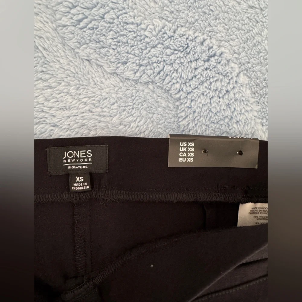 NWT Jones New York Women's Black Slim Ankle Pull On Pants Size XS 29 Inseam - Picture 15 of 16